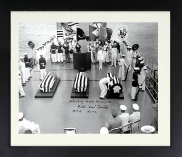 William/Bill "Doc" Charette Autographed Korean War 8 x 10 Photograph Custom Framing- JSA #AC92662- Medal of Honor/Selecting WWII Unknown-Powers Sports Memorabilia