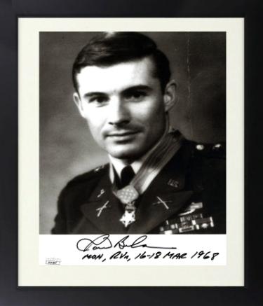 Paul Bucha Autographed Vietnam War 8x11 Photograph Custom Framing- JSA #AC92667- Medal of Honor/1968-Powers Sports Memorabilia