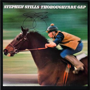 Stephen Stills Autographed 1978 Thoroughfare Gap Album Cover/LP/Vinyl Record Custom Framing- JSA #AF37156-Powers Sports Memorabilia