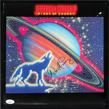 David Frieberg Autographed Jefferson Starship 1982 Winds of Change Album/Record/LP Custom Framing- JSA-Powers Sports Memorabilia