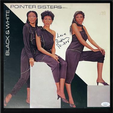 Ruth Pointer Autographed 1981 The Pointer Sisters Black & White Album Cover/LP/Vinyl/Record with Love Custom Framing- JSA-Powers Sports Memorabilia