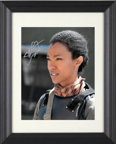 Sonequa Martin-Green Autographed The Walking Dead Sasha Williams 8 x 10 Photograph Custom Framing- COA-Powers Sports Memorabilia