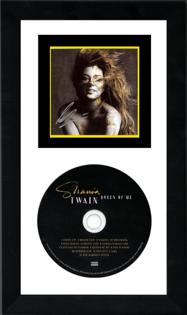 Shania Twain Autographed 2023 Queen of Me Art Card with Album Cover Booklet & CD 6.5x12 Custom Framing– COA (Country/Pop) - CTBL_f35399-Powers Sports Memorabilia