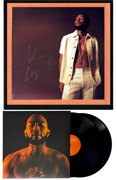John Legend Autographed 2022 LEGEND Act 1 & 2 10.5X10.5 Art Card with Album Cover & Double LP Custom Framing– COA-Powers Sports Memorabilia