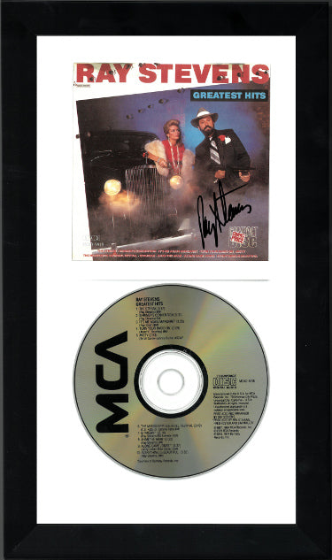 Ray Stevens Autographed 1987 Greatest Hits Album Cover Booklet with CD 6.5x12 Custom Framing- JSA #GG08333-Powers Sports Memorabilia