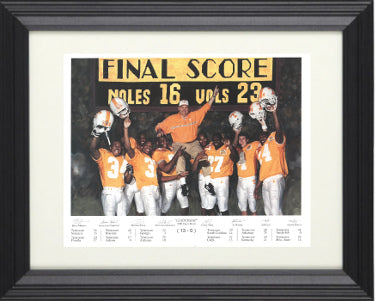Tennessee Volunteers 1998 BCS National Champions 8 x 10 Photograph Custom Framing-Powers Sports Memorabilia