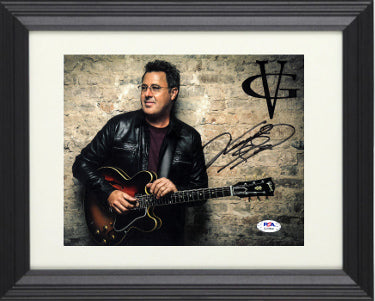Vince Gill Autographed 8 x 10 Photograph Custom Framing- PSA #AJ9530 (country music)-Powers Sports Memorabilia