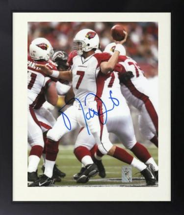 Matt Leinart Autographed Arizona Cardinals 16 x 20 Photograph Custom Framing- Leinart Hologram-Powers Sports Memorabilia