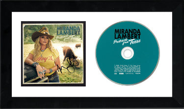 Miranda Lambert Autographed 2024 Postcards From Texas CD Autographed 4”x4” Art Insert Auto/Booklet 6.5x12 Custom Framing- COA-Powers Sports Memorabilia