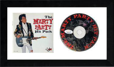 Marty Stuart Autographed 1995 The Marty Party Hit Pack CD with Cover Booklet 6.5x12 Custom Framing- JSA #GG08244-Powers Sports Memorabilia