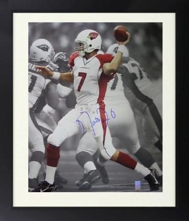 Matt Leinart Autographed Arizona Cardinals Spotlight 16 x 20 Photograph Custom Framing- Leinart Player Hologram/COA-Powers Sports Memorabilia