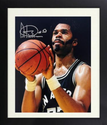 Artis Gilmore Autographed San Antonio Spurs 8 x 10 Photograph #53 Custom Framing- COA-Powers Sports Memorabilia