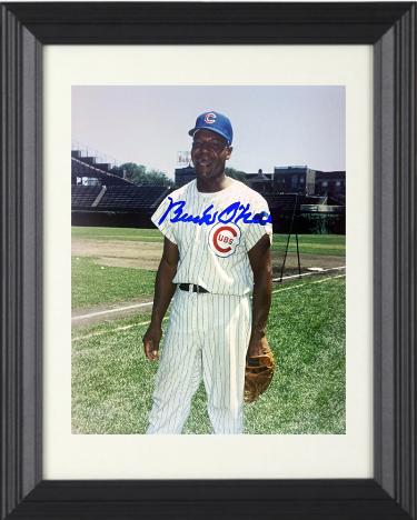 Buck O'Neil Autographed Chicago Cubs 8 x 10 Photograph Custom Framing- CSA LOA/Show Ticket/Negro League/Monarchs-Powers Sports Memorabilia