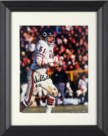 Dick Butkus Autographed Chicago Bears NFL 8 x 10 Photograph #51 Custom Framing- Tuff Stuff COA/Show Ticket-Powers Sports Memorabilia