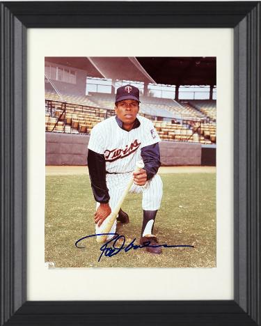 Rod Carew Autographed Minnesota Twins MLB Licensed 8 x 10 Photograph Custom Framing- COA/HOF-Powers Sports Memorabilia