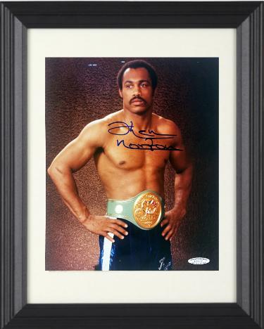 Ken Norton Autographed Boxing 8 x 10 Photograph Custom Framing- Sports World Collectibles #29121 & COA-Powers Sports Memorabilia