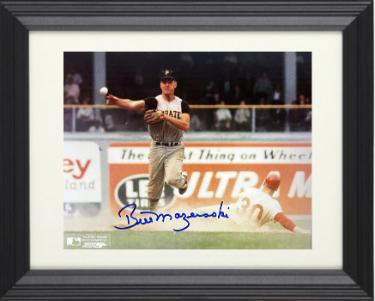 Bill Mazeroski Autographed Pittsburgh Pirates MLB Licensed 8x10 Photo imperfect minor dings- COA/CSA Show Ticket-Powers Sports Memorabilia