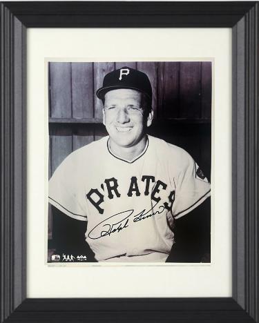 Ralph Kiner Autographed Pittsburgh Pirates MLB Licensed B&W 8 x 10 Photograph Custom Framing- COA/Show Ticket-Powers Sports Memorabilia