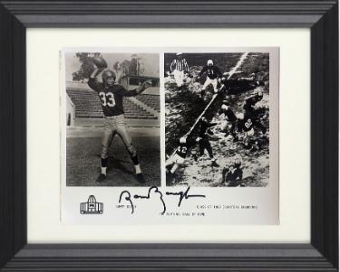 Sam/Sammy Baugh Autographed HOF Enshrinee Class of 1963 B&W 8 x 10 Photograph Custom Framing- COA (TCU/Washington)-Powers Sports Memorabilia