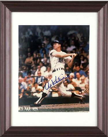 Al Kaline Autographed Detroit Tigers MLB Licensed 8 x 10 Photograph Custom Framing- Tuff Stuff COA/Show Ticket-Powers Sports Memorabilia