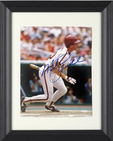Mike Schmidt Autographed Philadelphia Phillies MLB Licensed 8 x 10 Photograph Custom Framing- Ken Goldin, The Score Board, Inc COA-Powers Sports Memorabilia