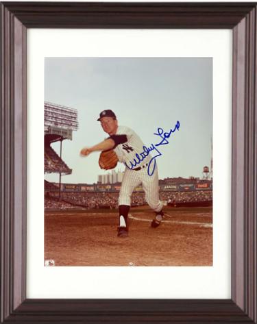 Whitey Ford Autographed New York Yankees MLB Licensed 8 x 10 Photograph Custom Framing- Tuff Stuff Show COA (HOF/WS MVP/CY)-Powers Sports Memorabilia