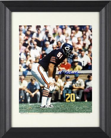 Dick Butkus Autographed Chicago Bears 8 x 10 Photograph Custom Framing- NFL Alumni, Inc. LOA-Powers Sports Memorabilia