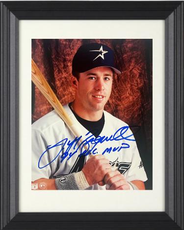 Jeff Bagwell Autographed Houston Astros 8 x 10 MLB Licensed Photograph 94 NL MVP Custom Framing- Tuff Stuff LOA-Powers Sports Memorabilia