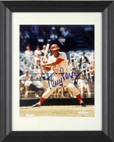 Tony Perez Autographed Cincinnati Reds MLB Licensed 8 x 10 Photograph Custom Framing- Sports World Collectibles #A32692/COA (HOF)-Powers Sports Memorabilia