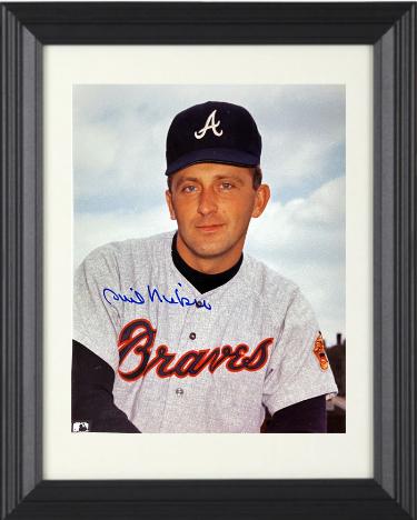 Phil Niekro Autographed Atlanta Braves MLB Licensed 8 x 10 Photograph imperfect Custom Framing- Tuff Stuff COA-Powers Sports Memorabilia