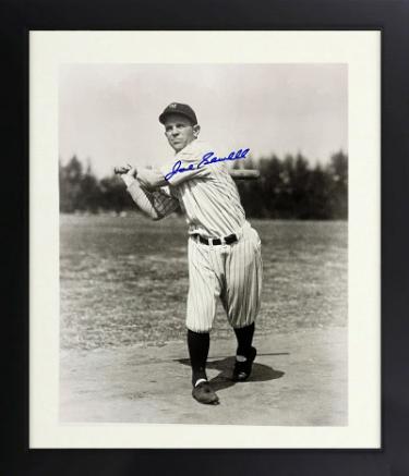 Joe Sewell Autographed New York Yankees Vintage B&W 8 x 10 Photograph imperfect Custom Framing- Stacks of Plaques COA-Powers Sports Memorabilia
