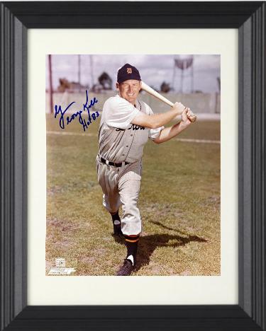 George Kell Autographed Detroit Tigers MLB Licensed 8 x 10 Photograph HOF 83 Custom Framing- COA/Show Ticket-Powers Sports Memorabilia