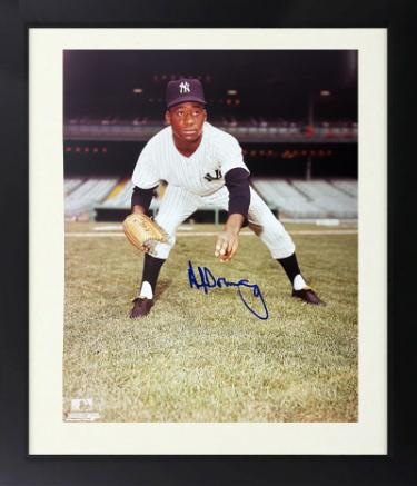 Al Downing Autographed New York Yankees MLB Licensed 8 x 10 Photograph Custom Framing imperfect- COA/Show Ticket-Powers Sports Memorabilia