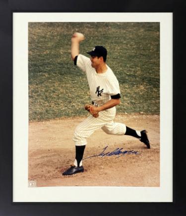 Tex Clevenger Autographed New York Yankees MLB Licensed 8 x 10 Photograph Custom Framing imperfect- Stacks of Plaques COA-Powers Sports Memorabilia
