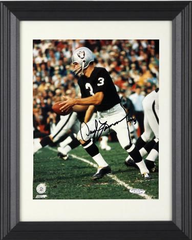 Daryle Lamonica Autographed Oakland Raiders NFL Licensed 8 x 10 Photograph Custom Framing- Sports World Collectibles Authentication #A13549-Powers Sports Memorabilia