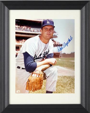 Don Drysdale Autographed Los Angeles Dodgers MLB Licensed 8 x 10 Photograph imperfect Custom Framing- NFL Alumni LOA-Powers Sports Memorabilia