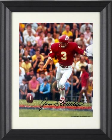 Jan Stenerud Autographed Kansas City Chiefs NFL Licensed 8 x 10 Photograph Custom Framing- COA (HOF)-Powers Sports Memorabilia