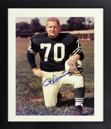 Art Donovan Autographed Baltimore Colts NFL Licensed 8 x 10 Photograph imperfect Custom Framing- CSA COA/Show Ticket-Powers Sports Memorabilia