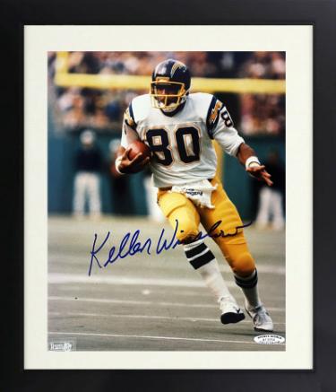 Kellen Winslow Autographed San Diego Chargers NFL Licensed 8 x 10 Photograph imperfect Custom Framing- Sports World Collectibles Authenticat-Powers Sports Memorabilia