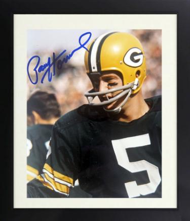Paul Hornung Autographed Green Bay Packers 8 x 10 Photograph imperfect Custom Framing- NFL Alumni LOA-Powers Sports Memorabilia