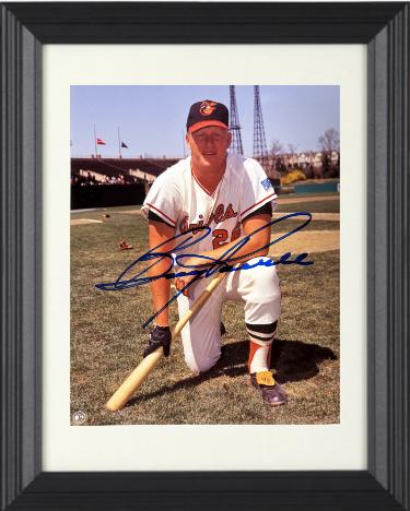 Boog Powell Autographed Baltimore Orioles MLB Licensed 8 x 10 Photograph Custom Framing- Tuff Stuff COA/Show Ticket-Powers Sports Memorabilia