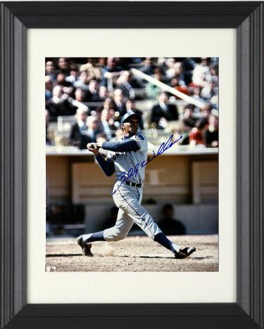 Billy Williams Autographed Chicago Cubs MLB Licensed 8 x 10 Photograph Custom Framing- COA (HOF)-Powers Sports Memorabilia