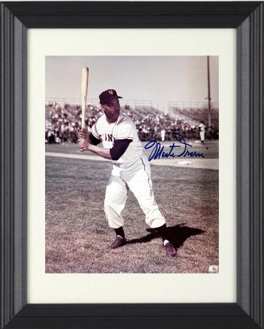 Monte Irvin Autographed New York Giants MLB Licensed 8 x 10 Photograph Custom Framing- COA (HOF)-Powers Sports Memorabilia