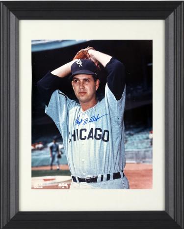 Hoyt Wilhelm Autographed Chicago White Sox 8 x 10 Photograph Custom Framing- COA/Show Ticket-Powers Sports Memorabilia