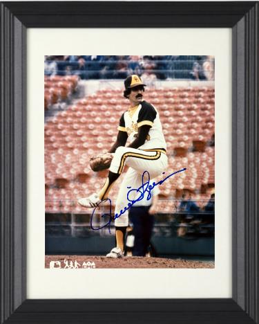 Rollie Fingers Autographed San Diego Padres MLB Licensed 8 x 10 Photograph Custom Framing- Stacks of Plaques COA-Powers Sports Memorabilia