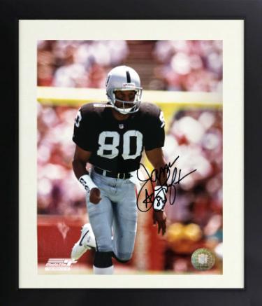 James Lofton Autographed Los Angeles Raiders NFL Licensed 8 x 10 Photograph #80 minor dings Custom Framing- COA (HOF)-Powers Sports Memorabilia