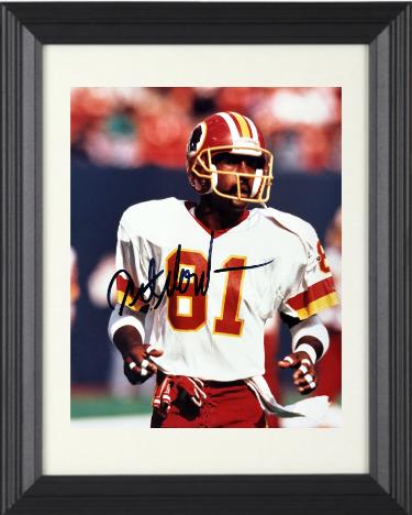 Art Monk Autographed Washington 8 x 10 Photograph minor dings Custom Framing- COA-Powers Sports Memorabilia