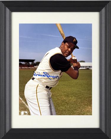 Willie Stargell Autographed Pittsburgh Pirates MLB Licensed 8 x 10 Photograph minor dings Custom Framing- COA (HOF)-Powers Sports Memorabilia