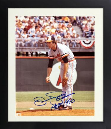 Jim Palmer Autographed Baltimore Orioles MLB Licensed 8 x 10 Photograph HOF 1990 minor dings Custom Framing- Tuff Stuff COA-Powers Sports Memorabilia