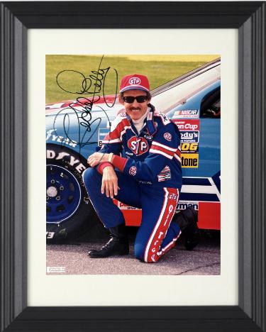Richard Petty Autographed NASCAR 8 x 10 Photograph minor dings Custom Framing- COA (The King/HOF)-Powers Sports Memorabilia